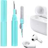 ICARER Clean Kit per AirPods 4 AirPods Pro 2 AirPods Pro AirPods 3, 3 in 1 Kit di Pulizia per Auricolari Multifunzione Strumento Spazzola Morbida Floccaggio Spugna per AirPods iPhone Fotocamera-Verde