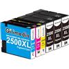 GILIMEDIA PGI-2500XL Cartucce d'inchiostro compatibili con Canon PGI-2500 Canon 2500XL per Canon Maxify MB5150 MB5450 MB5350 MB5050 MB2150 MB5155 MB5455 MB5100 IB4050, confezione da 6