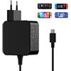 Jippofu Caricatore per Nintendo Switch/Steam Deck, 45W USB C Caricabatterie Rapida per Switch OLED/Switch Lite, Alimentatore Adattatore Charger per Tipo C PC portatile/Telefono 20V/2.25A 15V/3A