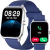 Gydom Smartwatch Donna Uomo, 1.8" Orologio Smartwatch Chiamate, Fitness Tracker con Contapassi Cardiofrequenzimetro SpO2, 110 modalità Sport, Monitoraggio Sonno, Impermeabile IP68 per iOS Android Blu