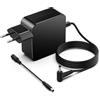 shefor 65W Alimentatore Caricatore Caricabatterie Notebook per ASUS ZenBook UX360C UX305 UX305C UX330 UX330U UX360 X541 X540 F550C F555L F553M F556 F556U K556 K556U F302 19V 3,42A PC Portatile adattatore