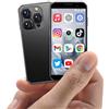 BLKE Max Smartphone Mini con schermo HD da 3,0", telefono mini sbloccato, videocamera da 5 megapixel, riconoscimento facciale, doppia SIM, GPRS, scheda TF e un corpo ultra - sottile, ideale per i bambini Nero