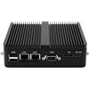WEIDIAN Mini PC Industriale Fanless PC J4125 16GB RAM 256GB SSD, Win 11 Mini Computer Senza Ventola, 2LAN, HD VGA, 2x RS232 COM Computer Industriale Supporto Auto Power On