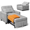 Xbro Poltrona Letto Singolo 3 in 1, Schienale Regolabile, Divano Relax Salvaspazio con Borsa Integrata per Appartamento/Camera da Letto
