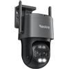 Reolink 4K PTZ Telecamera Wi-Fi Esterno a Doppio Obiettivo, 355°Pan/90°Tilt, Zoom Ibrido 6X, Rilevamento Persona/Veicolo/Animale, Auto-tracking, Visione Notturna a Colori, TrackMix WiFi Grigio