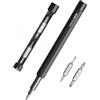 HOTO Set di Cacciaviti Portatile, Multitool 5 in 1, Set Cacciaviti di Precisione Magnetici per Occhiali ed Elettronica, EDC Compatto e Pratico (NERO)