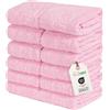 nice homeit Set 12 Lavette Mini Asciugamani 30x30 cm -Asciugamani Viso e Ospiti 100% cottone filato ad anello - per mani, neonati, trucco, cucina, casa e viaggi. Leggere, Morbide, Assorbenti.