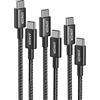 Anker Cavo USB C, 100W 333 cavo usb type-c, potenza di ricarica rapida adatta per iPhone 16/16 Plus/16 Pro/16 Pro MaxMacBook Pro 2020, iPad Pro 2020, iPad Air 4, Galaxy S21, Pixel, Switch (1m+1,8m+3m)