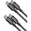 Anker Cavo USB C, 100W 333 cavo usb type-c, confezione doppia, potenza di ricarica rapida adatta per iPhone 16/16 Plus/Pro/ProMax MacBook Pro 2020, iPad Air/Pro, Galaxy S21, Pixel, Switch(0,9m+0,9m)