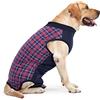 HEYWEAN Body Cane Post Operatorio Femmina Tutina Post Operatoria Cane Pigiama per Cani Tuta Post Operatoria Cane Body Cane Post Intervento Body Chirurgico Cane Protezione Postoperatoria Vestito Cane
