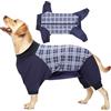 HEYWEAN Body Post Operatorio Cane Tuta per Cani a Maniche Lunghe con Cerniera Tutina Cane Post Operatoria Body per Cani Post Intervento Body Chirurgico Cane Femmina Maschio Tuta Recupero Cane