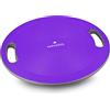 Navaris Pedana Propriocettiva Balance Board - Pedana Esercizi Equilibrio - Tavoletta Propriocettività Singola - Cuscino Propriocettivo Ø 40cm Viola