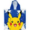 Pokémon Pikachu - Poncho Mare / Asciugamano per bambini, asciugatura rapida, ultra morbido, 55x110cm