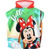 Minni - Minnie Mouse Disney Minni - Poncho Mare / Asciugamano per bambini, asciugatura rapida, ultra morbido, 55x110cm