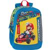 Super Mario Bros Mario Kart - Zaino Organizzato per Scuola Elementare