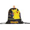 Pokémon Seven Pokémon Pikachu - Sacca a zaino con tasca per l'asilo o il tempo libero