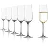 Stölzle Lausitz Flute Champagne Weinland Set di 6, 200 ml - Eleganti Calici in Cristallo Ideali per Prosecco & Spumante - Lavabili in Lavastoviglie & Antiurto, Made in Germany