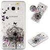 HopMore Cover per Samsung Galaxy J5 2016 Silicone Morbido Brillantini Trasparente con Disegni Belle Custodia Trasparenti Morbide Antiurto Case Protettiva Brillante Glitter - Dente di Leone