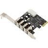 KIMISS Scheda di Espansione PCIE a USB 2.0, Hub PCI E 4 Porte USB 2.0 Supporto per Schede Express Port Adattatore Controller Interno per Desktop 10 8 7 OS X Hot Plug