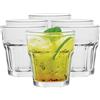 TREND FOR HOME Set di 6 Acqua Vetro Moderni 280 ml Vino Bicchieri da Cocktail Whisky Bicchieri Vetro Piccoli Bicchierini Caffè Tumbler Basso | A: 9.5 cm | Alva