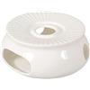 Aricola® - Scaldavivande in porcellana/teiera, Ø 14,5 cm, colore: Bianco