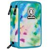 Invicta Astuccio Scuola 3 Zip Fantasy, Azzurro e Viola, Triplo Scomparto Completo di Penne, Matite e Pennarelli, Accessori Scuola, Accessori Zaino, Scuola Elementare, Bambina