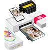 Liene Stampante Fotografica Portatile per Smartphone(10x15cm), WiFi Stampante a Sublimazione per PC/iPhone/Android, Cartuccia d'inchiostro e 100 Carte Fotografiche incluse, 300DPI, Stampa Istantanea