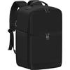 OTAHGK Borsa da Cabina 40x20x25 per Ryanair, Zaino da Viaggio Sotto il Sedile, Bagaglio a Mano 20L, Borsa per Computer Portatile - Nero