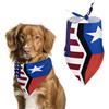Generic Bandane per cani con bandiera USA e cilena, sciarpa regolabile per animali domestici di piccola e grande taglia, accessori eleganti e comodi per cani e gatti