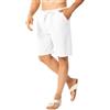 ANTLOOWW Pantaloncini da Uomo Estivi, Pantaloni di Lino da Uomo Corti con 4 Tasche Pantaloncini Casual Leggeri e Traspiranti (IT, Testo, 3XL, Regular, Regular, Nero)