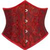 SCARLET DARKNESS Cintura da donna Steampunk Corpetto vintage con lacci, fascia larga in vita, 50