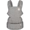 Tula Linen Explore marsupio neonati e bambini di lino, ergonomico, marsupio regolabile, dalla nascita, marsupio porta bebe, varie posizioni, fronte strada, schiena, per 3,2-20,4 kg, Ash