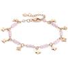 Nomination - Bracciale Donna Charm Farfalla, Collezione Mon Amour in Acciaio e Cristalli, Finitura Oro Rosa, Lunghezza Regolabile 16-19 cm, Elegante, Regalo Donna, Confezione Originale