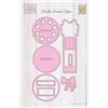 Nellie's Choice Nellie's Choice Fustelle per Carta Money Cake-Set da 12 Multi Frame Dies-Compatibile con Macchine da Taglio-Accessori per Scrapbooking, Fai da Te e Biglietti Creativi, Rosa, Vari