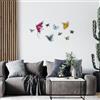 Wallity Hanah Home Elegante accessorio decorativo da parete in metallo, 142 x 65,5 cm, durevole, 1,20 mm, in metallo e legno da 3 mm, perfetto per gli spazi moderni per la casa e l'ufficio