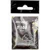Sbirulino Amo Sbirulino T108 Curva Storta per Trota Lago e Torrente - Nichelato, Punta Alta e Microardiglione - Ideale per Pesca Agonistica ad Alto Rendimento - Made in Japan (Size #8 - Blister doppio)