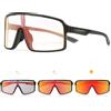 RTUOHUIN Occhiali da ciclismo fotocromatici per uomo e donna, occhiali da sole fotocromatici, protezione UV400, trasparenti, per bici da corsa, sport all'aria aperta TR90