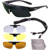 Rapid Eyewear Rx Pro Performance + - Occhiali da sole sportivi con prescrizione medica, con lenti polarizzate intercambiabili chiare e ottimizzate, per ciclismo, corsa, gare di tiro, cricket, vela e sci Da uomo e da donna. Protezione solar UV 400.