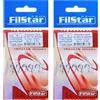 PRO Filstar Set di ami da pesca con finale per Method Feeder 10 pezzi, misura 9, filo mono 10 cm, diametro 0,22 mm - Accessori per la pesca alla carpa - Amo con ago - Set di ami per Boilie