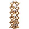 Tefola Elegante scarpiera in legno, alta e stretta,scarpiera salvaspazio slim, scarpiera portatile, scarpiera verticale per corridoio, ingresso, camera da letto, soggiorno