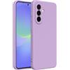 Captor Cover Custodia Colorata in Silicone Liquido per Samsung Galaxy A36 5G, Alta Qualità con Bordo Rialzato per Schermo e Protezione Fotocamera Morbida Con Microfibra Interna (Viola Lilla)