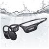 LOBKIN Cuffie Conduzione Ossea,Auricolari Subacquee per IPX8 Impermeabili,Auricolari Conduzione Ossea Bluetooth 5.4 Piscina Nuoto,Built-in MP3 32G Memoria Cuffie Nuoto per il Surf, Nuoto, Corsa, Ciclismo