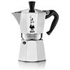 Bialetti Moka Caffettiera con Fascia, Alluminio, Argento, 6 Tazze