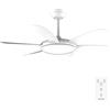 Cecotec Ventilatore da Soffitto con Luce EnergySilence Aero 5200 White Pro. 36 W, Diametro 132 cm, Luce a LED, Telecomando, Timer Fino a 8 Ore, 6 Velocità, 6 Pale, Estate/Inverno