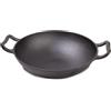 Frischluftküche Padella wok in ghisa - Consente di preparare piatti asiatici dalla griglia, cottura rapida e intenso aroma di fumo, in ghisa, 45 x 36 x 12 cm