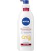 NIVEA Q10 Crema Corpo Rassodante + Extra Nutriente 400 ml, Crema rassodante corpo con Coenzima Q10 Puro e Olio di Argan 100% organico, Crema idratante corpo 72h per pelle matura e molto secca