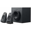 Logitech Z625 THX 2.1 Sistema di Altoparlanti con Subwoofer, Certificato THX, 400 Watt, ‎Bassi Profondi, 3.5 mm e RCA, PC/PS4/Xbox/Lettore ‎DVD/TV/Smartphone/Tablet