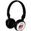 Techmade Cuffie Stereo con Microfono e Skin Intercambiabili AC Milan 1899, Nero