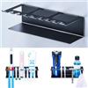 YYBO Porta Spazzolino Elettrico Muro, Portaspazzolino Bagno Adesivo, Porta Testine Spazzolino Elettrico, Portaspazzolini Elettrici, Supporto per Dentifricio Rasoio (Nero, Grande)
