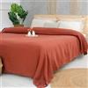 Milam London Copriletto king size | copriletto in cotone per divani grandi | copriletti king size coperte per letti | 220 x 240 cm | 86 x 94 pollici - Terracotta
